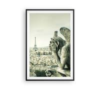 Affiche Poster 61x91cm Tableaux Image Gargouilles Paris Notre-Dame Wall Art