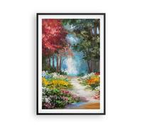 Affiche Poster 61x91cm Tableaux Image Impressionnisme Nature Forêt Wall Art