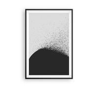 Affiche Poster 61x91cm Tableaux Image L'Abstraction Noir Et Blanc Géométrie Art