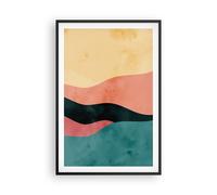 Affiche Poster 61x91cm Tableaux Image Multicolore Abstraction Moderne Wall Art