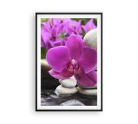Affiche Poster 61x91cm Tableaux Image Orchidée bambou décoration spa Wall Art