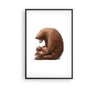 Affiche Poster 61x91cm Tableaux Image Ours Ours En Peluche Pour Enfants Wall Art