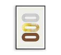 Affiche Poster 61x91cm Tableaux Image Ovale Tapis Roulant Abstraction Wall Art