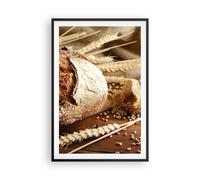 Affiche Poster 61x91cm Tableaux Image Pain boulangerie nourriture seigle Art