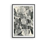 Affiche Poster 61x91cm Tableaux Image Photo Abstraction Vintage Noir Wall Art