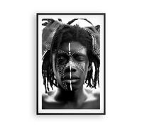 Affiche Poster 61x91cm Tableaux Image Photo Afrique Ethnique Noir Wall Art