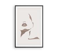 Affiche Poster 61x91cm Tableaux Image Photo Boho Femme Bouche Wall Art