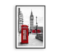 Affiche Poster 61x91cm Tableaux Image Photo Cabanon Téléphone Londres Wall Art