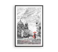 Affiche Poster 61x91cm Tableaux Image Photo Cathédrale Berlin Amoureux Wall Art