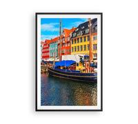 Affiche Poster 61x91cm Tableaux Image Photo Copenhague Nahavn Navires Wall Art
