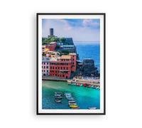 Affiche Poster 61x91cm Tableaux Image Photo Couleurs Bâtiments Italie Wall Art