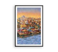 Affiche Poster 61x91cm Tableaux Image Photo Couleurs Ville Turquie Wall Art