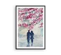 Affiche Poster 61x91cm Tableaux Image Photo Couple Paris Arbre Wall Art