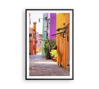 Affiche Poster 61x91cm Tableaux Image Photo été rue maison Wall Art Decoration