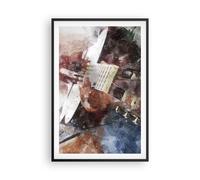 Affiche Poster 61x91cm Tableaux Image Photo guitare musique Wall Art Decoration