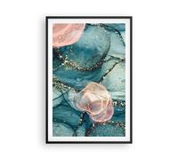 Affiche Poster 61x91cm Tableaux Image Photo Liquide Or Rose Wall Art Decoration