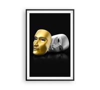 Affiche Poster 61x91cm Tableaux Image Photo Masque théâtre scène acteur Wall Art