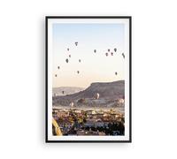 Affiche Poster 61x91cm Tableaux Image Photo montagnes montgolfière vol Wall Art