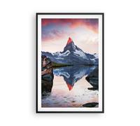 Affiche Poster 61x91cm Tableaux Image Photo montagnes rocher eau Wall Art