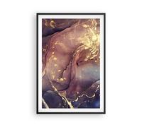 Affiche Poster 61x91cm Tableaux Image Photo Pierre Or Marbre Wall Art Decoration