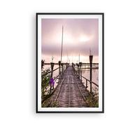 Affiche Poster 61x91cm Tableaux Image Photo Pont Lac Torche Wall Art Decoration