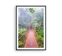 Affiche Poster 61x91cm Tableaux Image Photo Pont Suspendu Costa Rica Wall Art