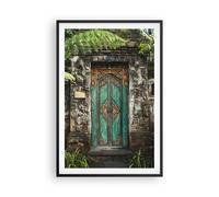 Affiche Poster 61x91cm Tableaux Image Photo Portail Porte Vert Wall Art