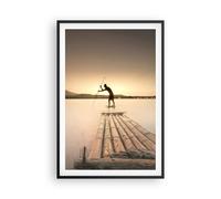 Affiche Poster 61x91cm Tableaux Image Photo Radeau Ouest Le Soleil Wall Art