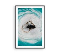 Affiche Poster 61x91cm Tableaux Image Photo Renversé Tache Turquoise Wall Art
