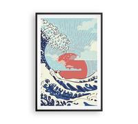 Affiche Poster 61x91cm Tableaux Image Photo Rouge Moderne Peut-être Wall Art