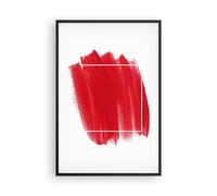 Affiche Poster 61x91cm Tableaux Image Photo Rouge Peintures Morceau Wall Art