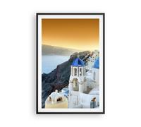 Affiche Poster 61x91cm Tableaux Image Photo Santorin Grèce vacances île Wall Art