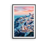 Affiche Poster 61x91cm Tableaux Image Photo Santorin Grèce Vue Wall Art