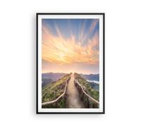 Affiche Poster 61x91cm Tableaux Image Photo Sentier Montagne Açores Wall Art
