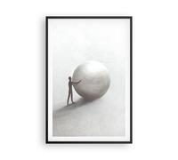 Affiche Poster 61x91cm Tableaux Image Photo Sisyphe Travail Symbole Wall Art