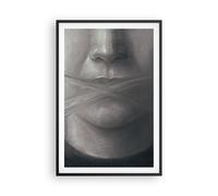 Affiche Poster 61x91cm Tableaux Image Photo Symbole Bouche Discours Wall Art