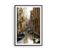Affiche Poster 61x91cm Tableaux Image Photo Venise pont eau maison Wall Art