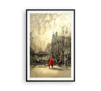 Affiche Poster 61x91cm Tableaux Image Photo ville femme amant Wall Art