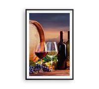 Affiche Poster 61x91cm Tableaux Image Photo vin vignoble été Wall Art Decoration