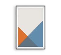 Affiche Poster 61x91cm Tableaux Image Quatre Les Couleurs L'Abstraction Wall Art