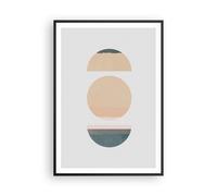 Affiche Poster 70x100cm Tableaux Image Abstraction Roue Demi-cercle Wall Art