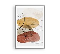 Affiche Poster 70x100cm Tableaux Image Aquarelle Abstraction Formes Wall Art