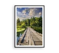 Affiche Poster 70x100cm Tableaux Image architecture promenade Swan Paysage Art