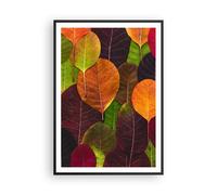 Affiche Poster 70x100cm Tableaux Image Automne Feuilles Graphismes Wall Art