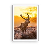 Affiche Poster 70x100cm Tableaux Image Automne paysage nature feuille Wall Art