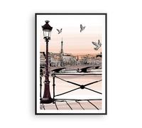Affiche Poster 70x100cm Tableaux Image France pigeon graphiques illustration Art