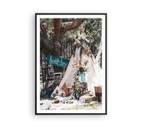 Affiche Poster 70x100cm Tableaux Image Jeunes Mariés Amour Paysage Wall Art