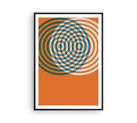 Affiche Poster 70x100cm Tableaux Image L'Abstraction Moderne Cercles Wall Art