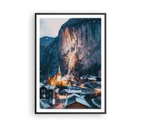 Affiche Poster 70x100cm Tableaux Image Lauterbrunnen Suisse Vallée Wall Art