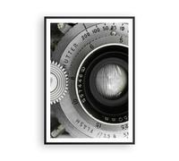 Affiche Poster 70x100cm Tableaux Image Lentille Noir Et Blanc Vintage Wall Art